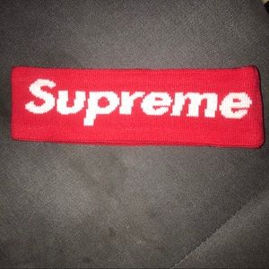 Red supreme headband